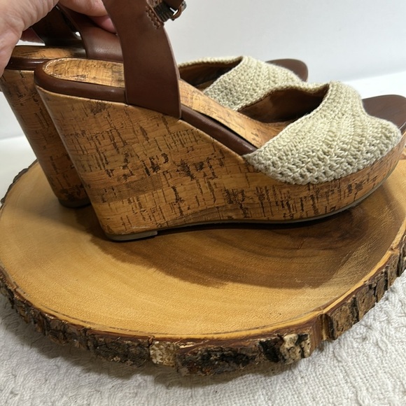 ALTAR’D STATE Women’s Natural Abie Cork Platform Crochet Size 8 - Picture 5 of 12